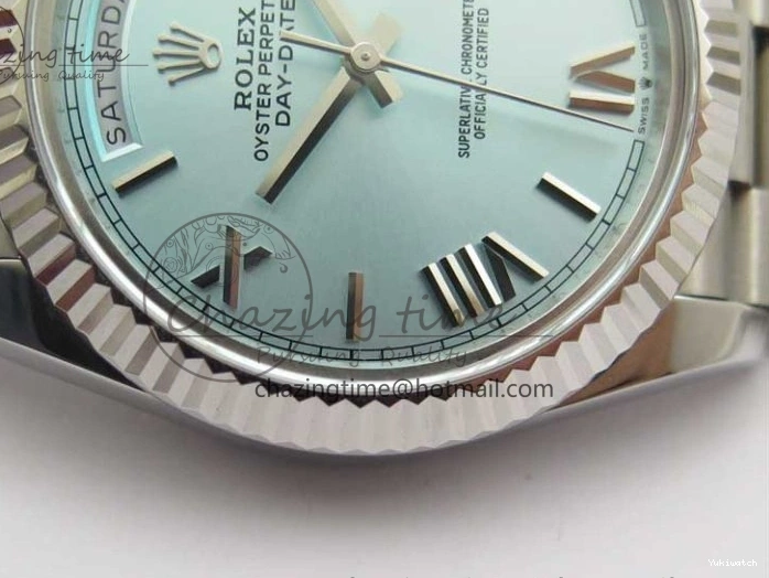 Day Tiffany Bp Maker on Best Dial Blue Roman 1:1 Bracelet 40 SS Edition SS A2836 Date 0408